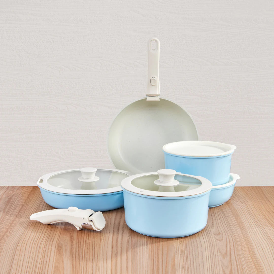 Gourmet Cookware Set - Sky Blue