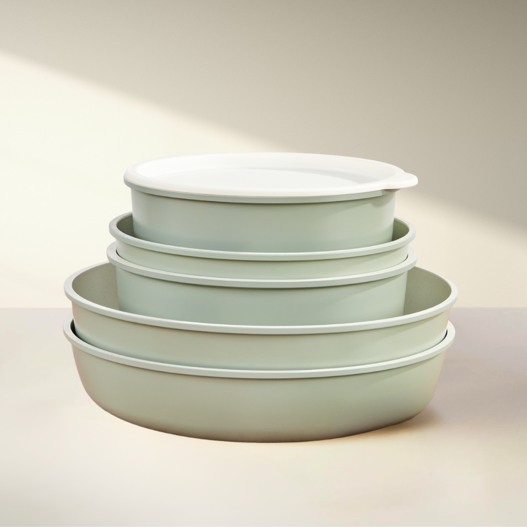 Gourmet Cookware Set - Mint Green