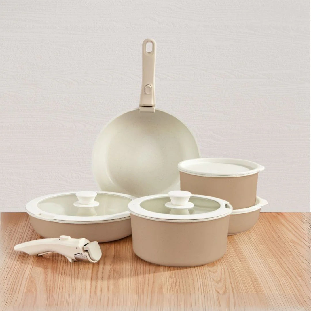 Gourmet Cookware Set - Taupe