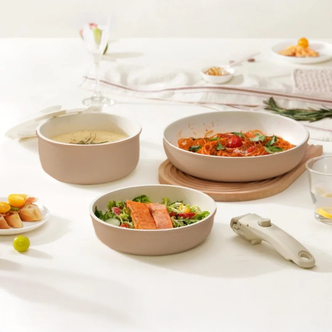 Gourmet Cookware Set - Taupe