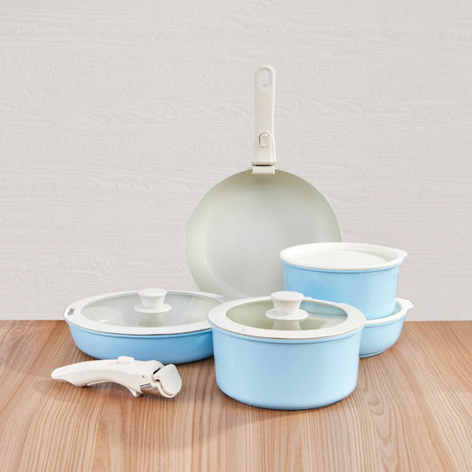 Gourmet Cookware Set - Sky Blue