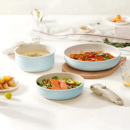 Gourmet Cookware Set - Sky Blue