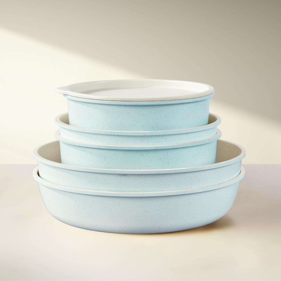 Gourmet Cookware Set - Sky Blue